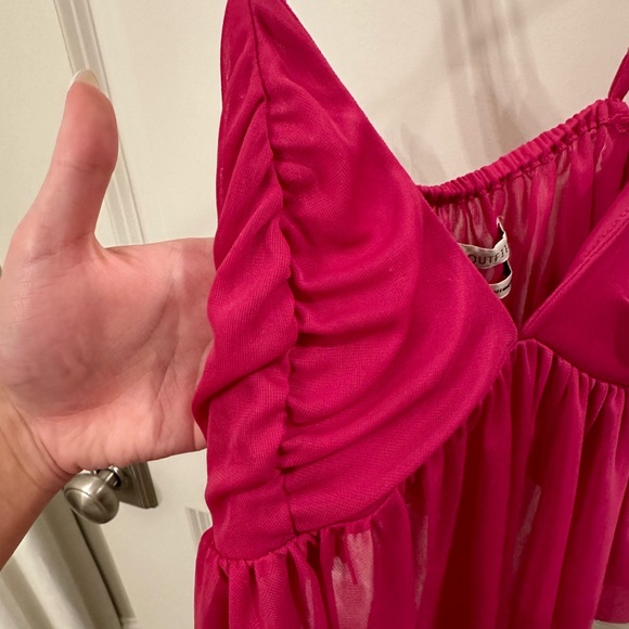 Urban Outfitters Pink Ruched Cami Top - Picture 5 of 5